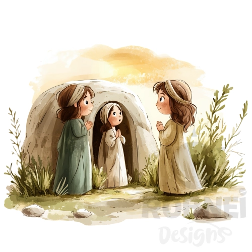 Tres mujeres en la tumba vacia